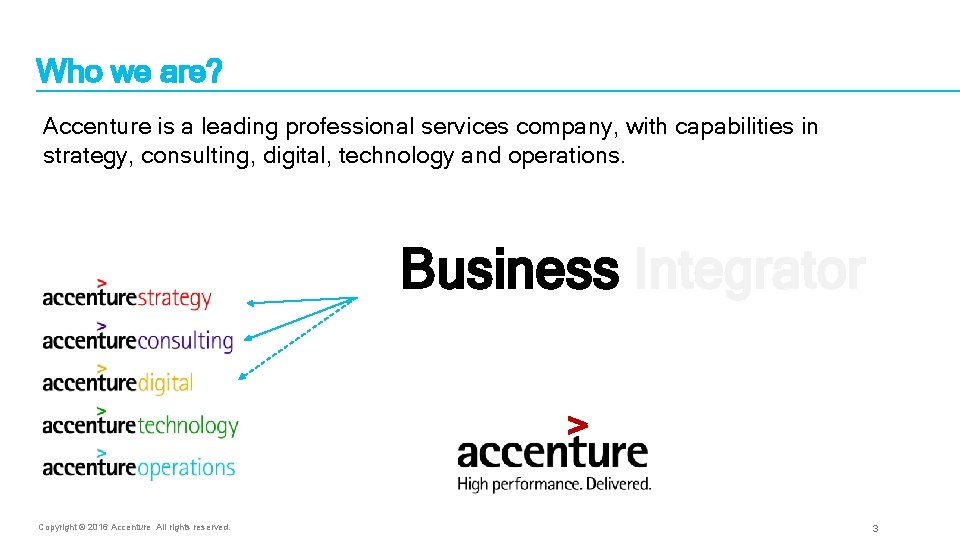 Who we are? Accenture is a leading professional services company, with capabilities in strategy, Who we are? Accenture is a leading professional services company, with capabilities in strategy,