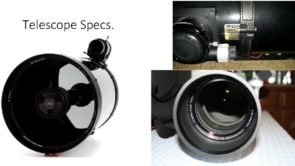 Telescope Specs. 