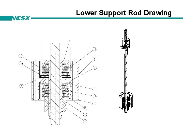 NCSX Lower Support Rod Drawing 