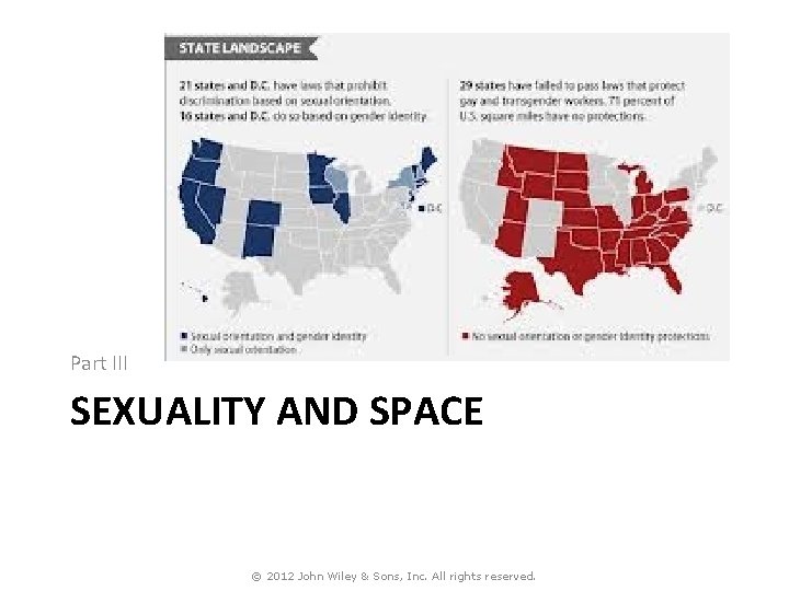 Part III SEXUALITY AND SPACE © 2012 John Wiley & Sons, Inc. All rights