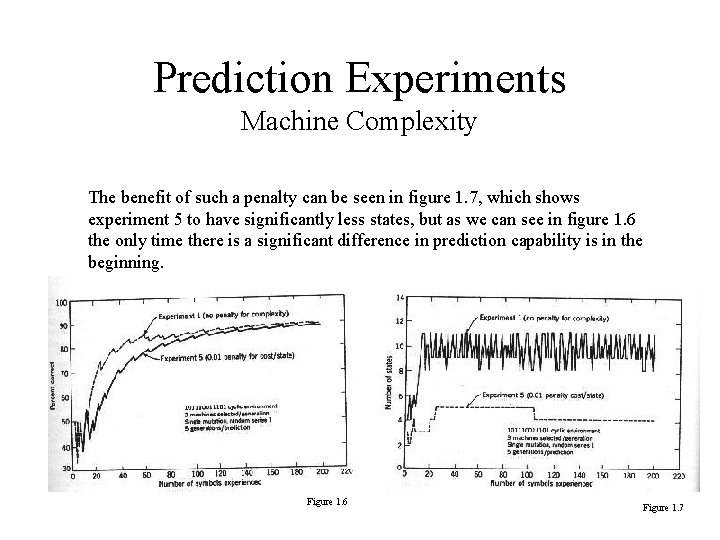 Prediction Experiments Machine Complexity The benefit of such a penalty can be seen in