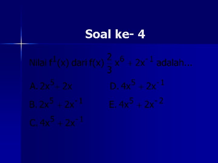 Soal ke- 4 