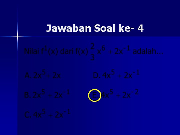 Jawaban Soal ke- 4 