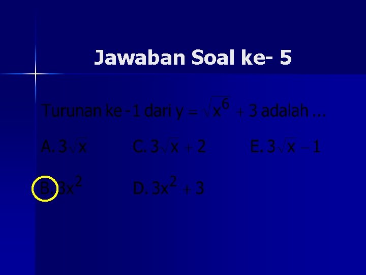 Jawaban Soal ke- 5 