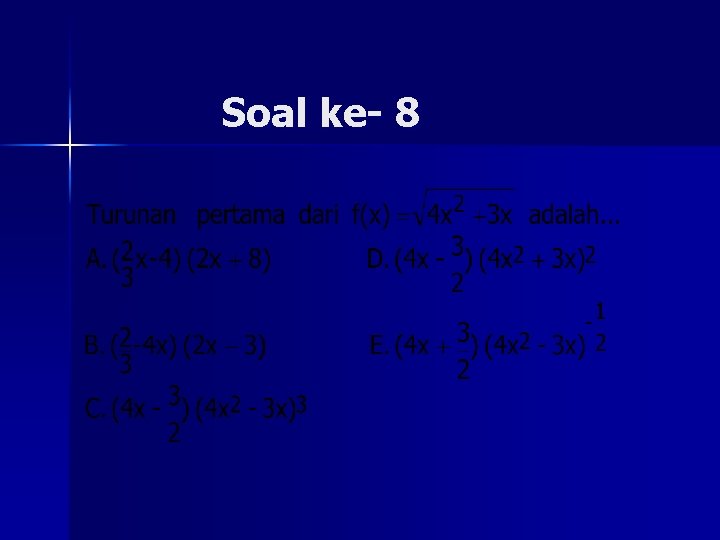 Soal ke- 8 