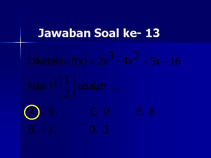 Jawaban Soal ke- 13 
