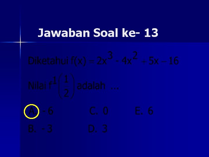 Jawaban Soal ke- 13 