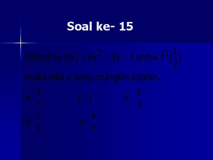 Soal ke- 15 