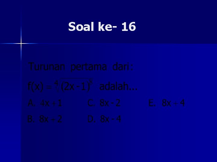 Soal ke- 16 