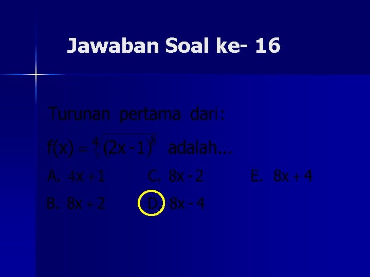 Jawaban Soal ke- 16 