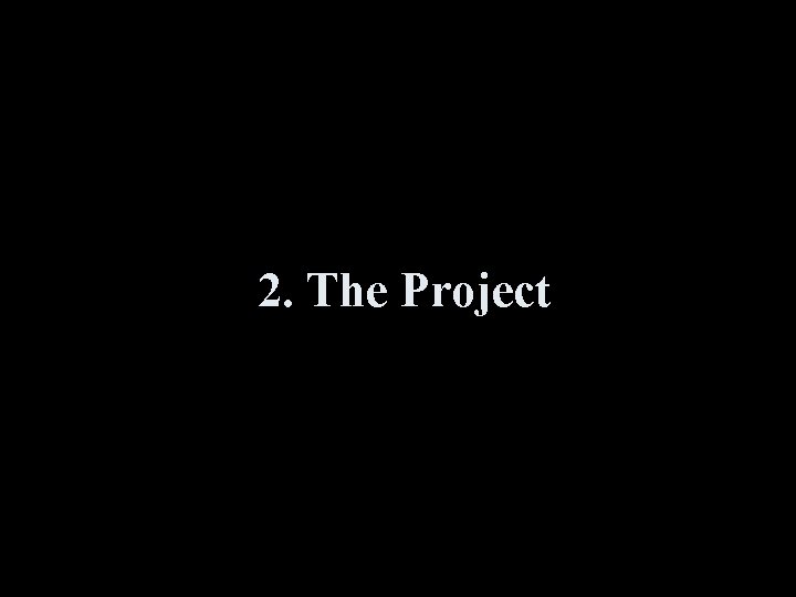 2. The Project 