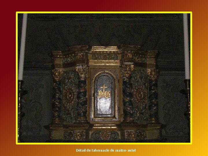 Détail du tabernacle du maître-autel 