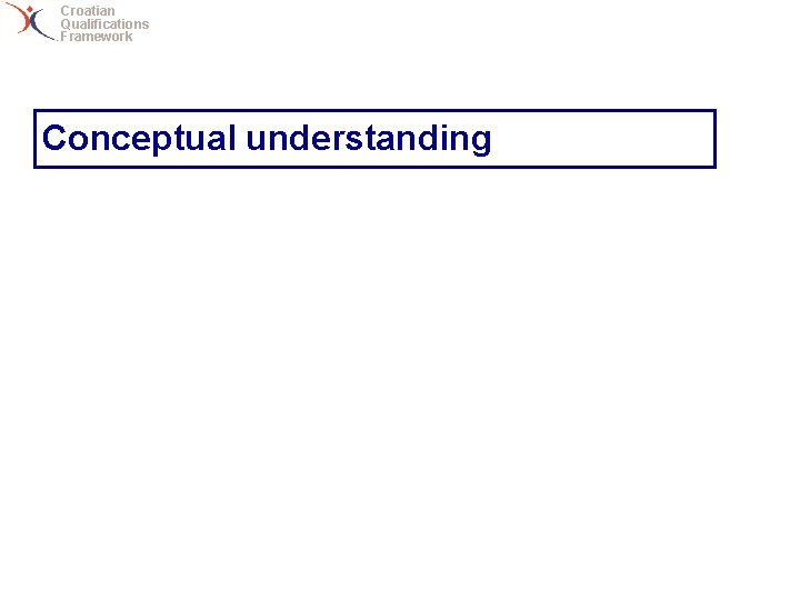 Croatian Qualifications Framework Conceptual understanding 