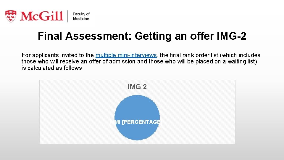 Final Assessment: Getting an offer IMG-2 For applicants invited to the multiple mini-interviews, the