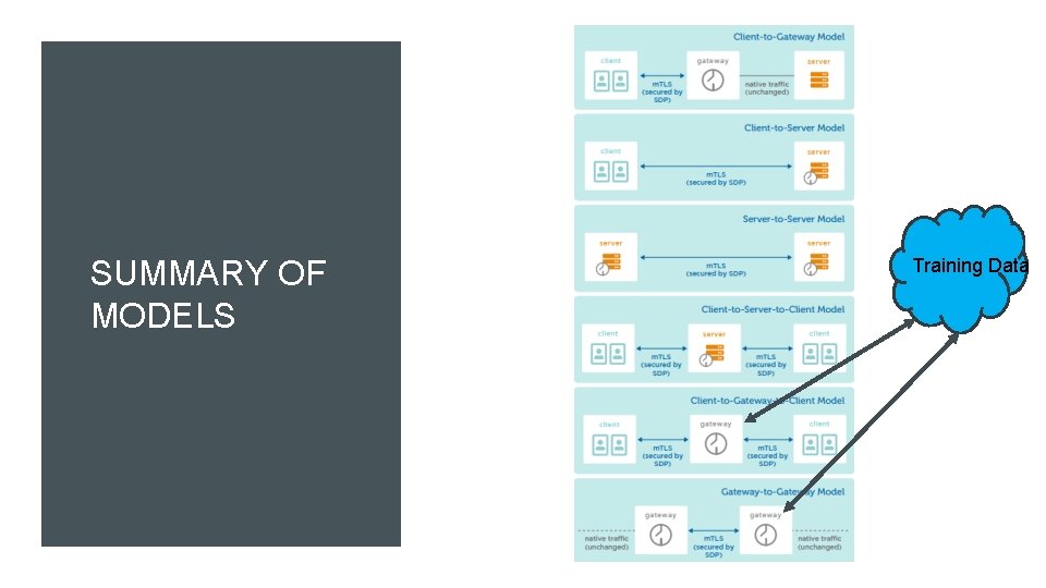 SUMMARY OF MODELS Training Data 