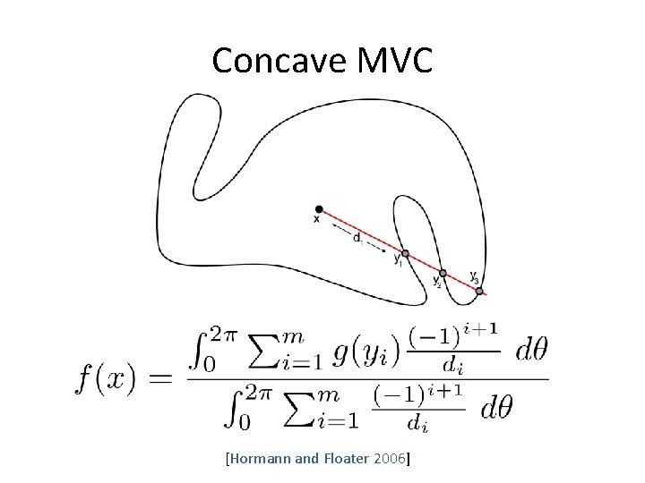 Concave MVC [Hormann and Floater 2006] 