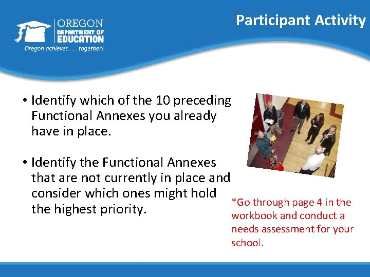 Participant Activity • Identify which of the 10 preceding Functional Annexes you already have