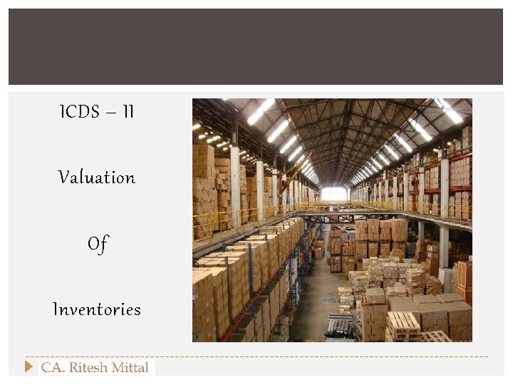 ICDS – II Valuation Of Inventories 