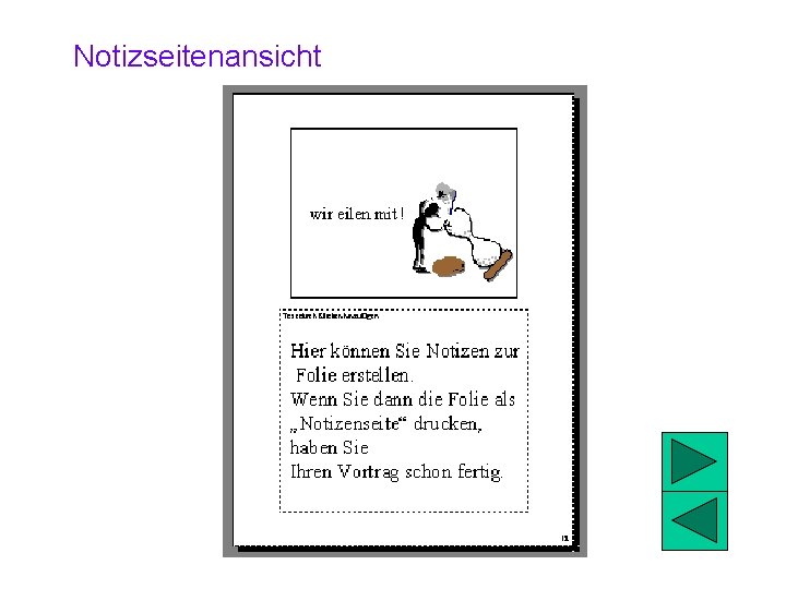 Notizseitenansicht 