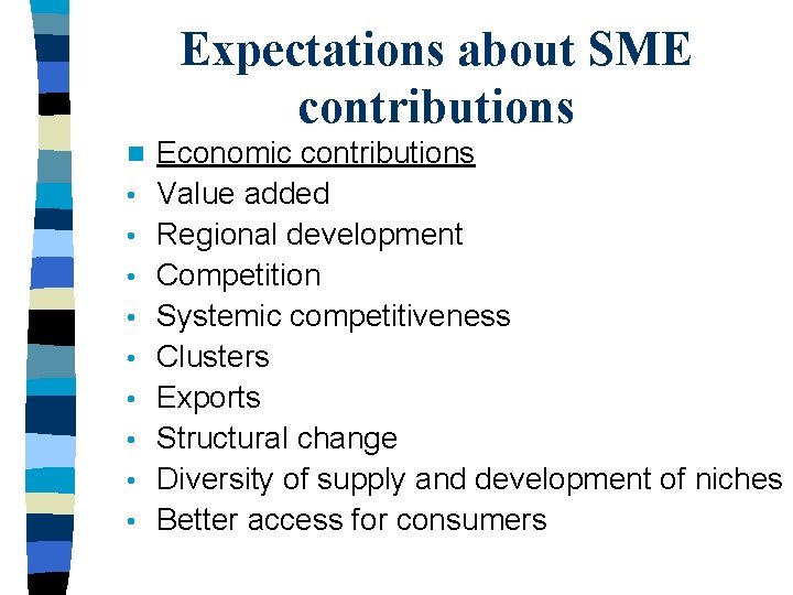 Policy Recommendations on Job Creation Promoting SME Development
