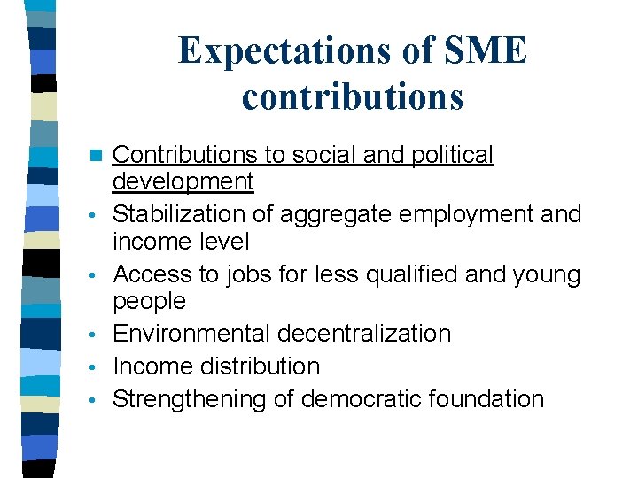 Policy Recommendations on Job Creation Promoting SME Development
