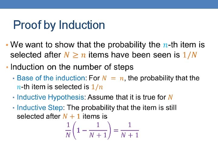 Proof by Induction • 