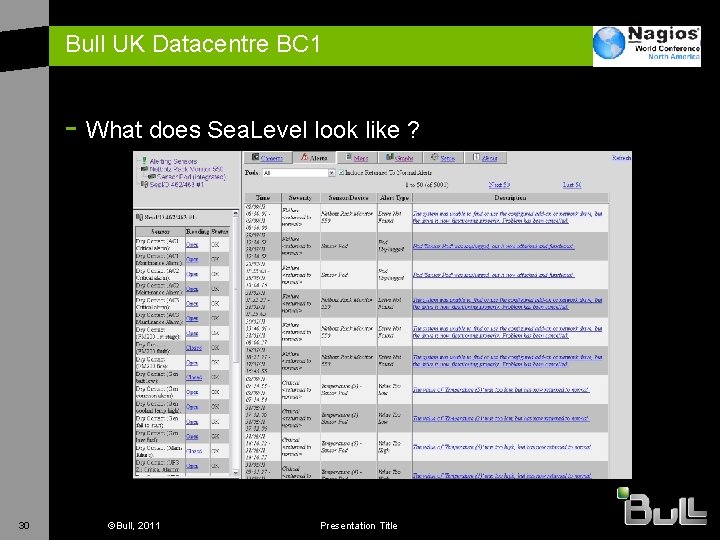 Bull UK Datacentre BC 1 - What does Sea. Level look like ? 30