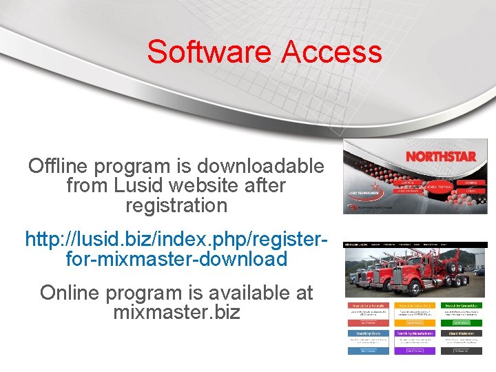 Software Access Offline program is downloadable from Lusid website after registration http: //lusid. biz/index.