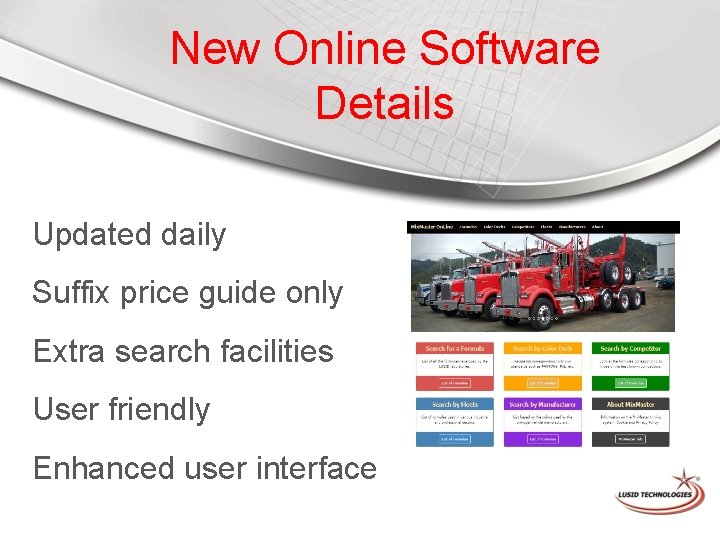 New Online Software Details Updated daily Suffix price guide only Extra search facilities User