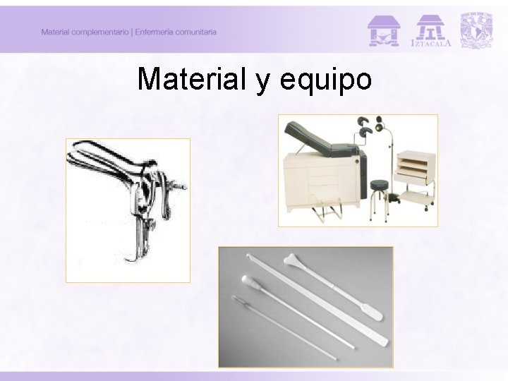 Material y equipo 