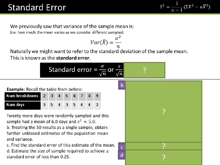 S 3 Chapter 3 Estimation and Confidence Intervals