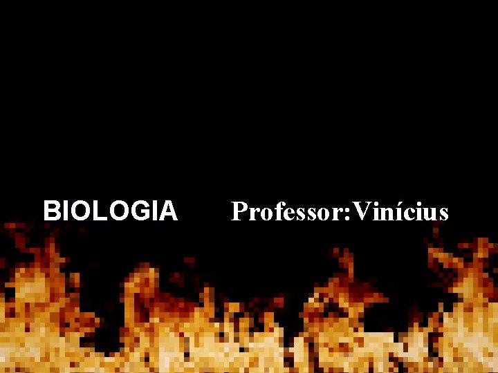 BIOLOGIA Professor: Vinícius 1 