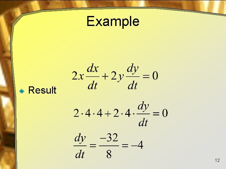 Example Result 12 