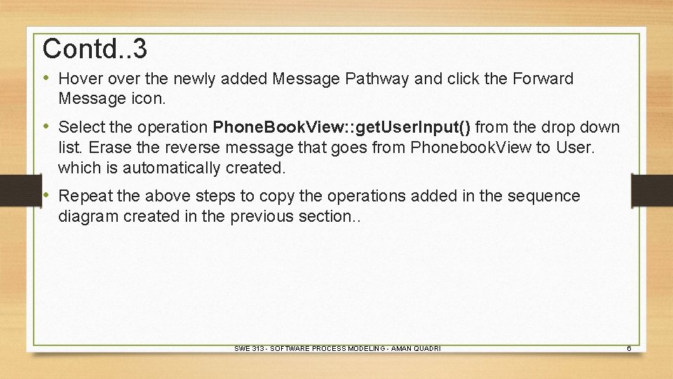 Contd. . 3 • Hover the newly added Message Pathway and click the Forward