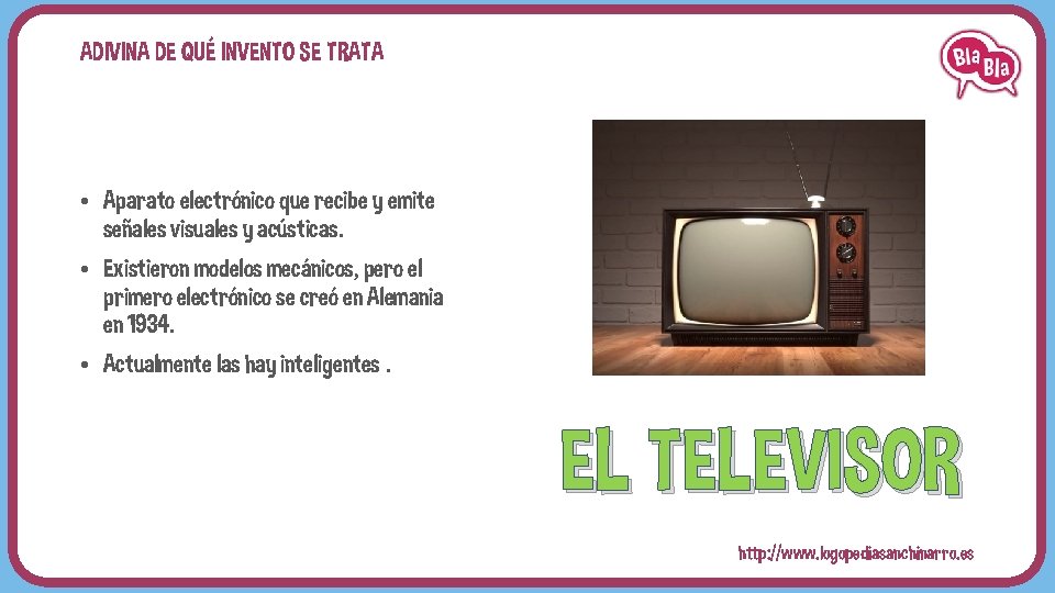 ADIVINA DE QUÉ INVENTO SE TRATA • Aparato electrónico que recibe y emite señales