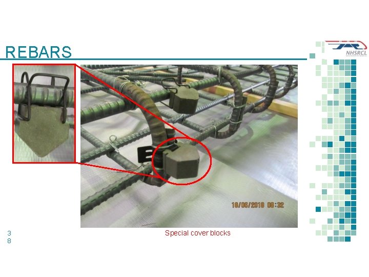 REBARS 3 8 Special cover blocks 