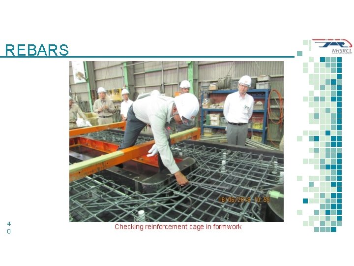 REBARS 4 0 Checking reinforcement cage in formwork 