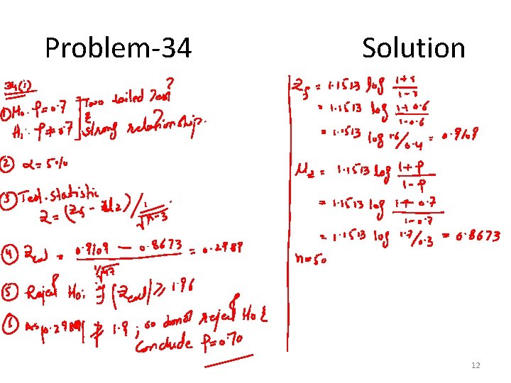 Problem-34 Solution 12 