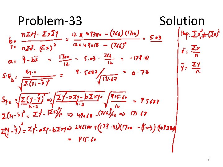 Problem-33 Solution 9 