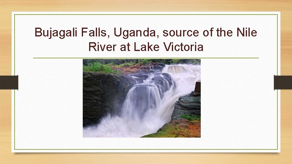 Bujagali Falls, Uganda, source of the Nile River at Lake Victoria 