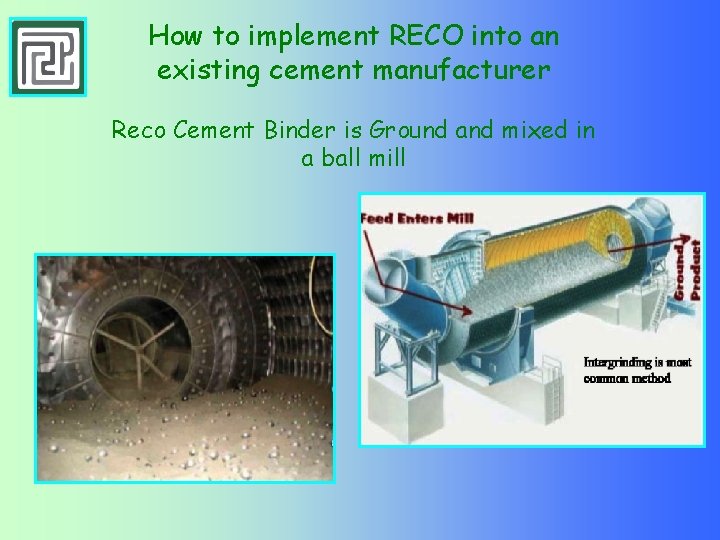 Reco Proces RECO CEMENT PRODUCTS Roman Ecological Cement 1 What