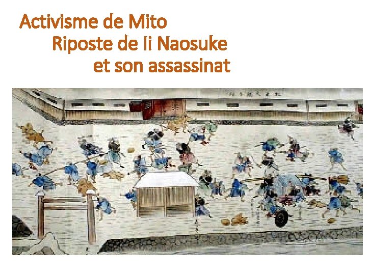 Activisme de Mito Riposte de Ii Naosuke et son assassinat 