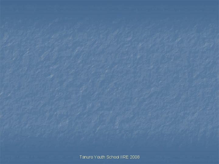 Tanuro Youth School IIRE 2008 