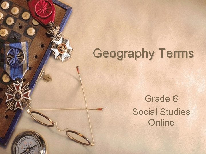 Geography Terms Grade 6 Social Studies Online 