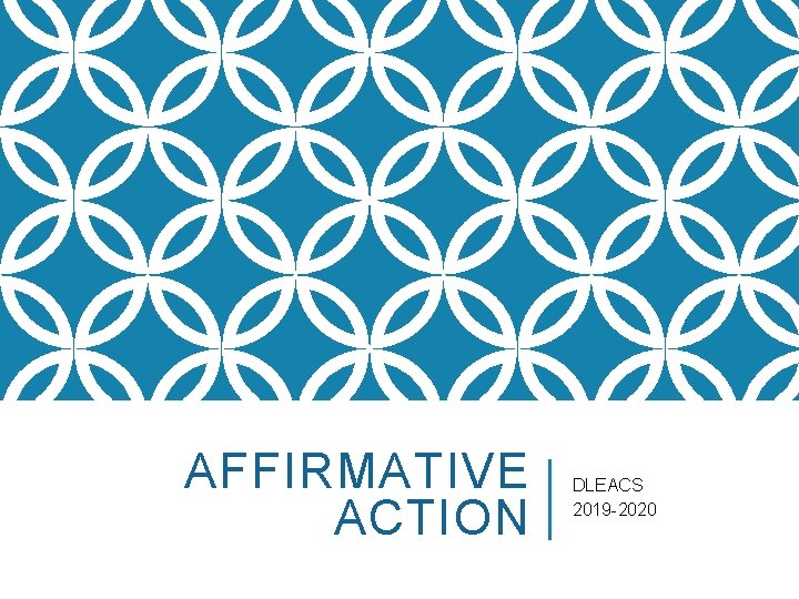 AFFIRMATIVE ACTION DLEACS 2019 -2020 
