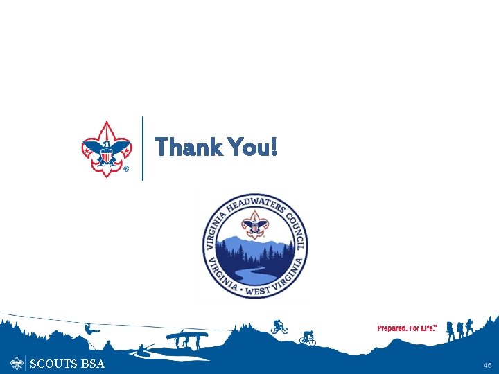 Thank You! SCOUTS BSA 45 