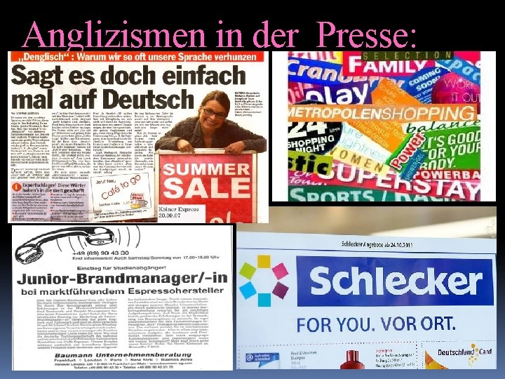 Anglizismen in der Presse: 