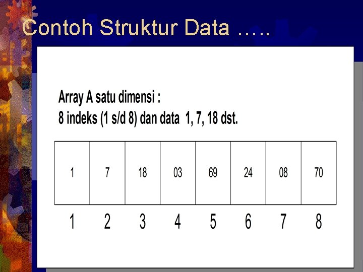 Contoh Struktur Data …. . 