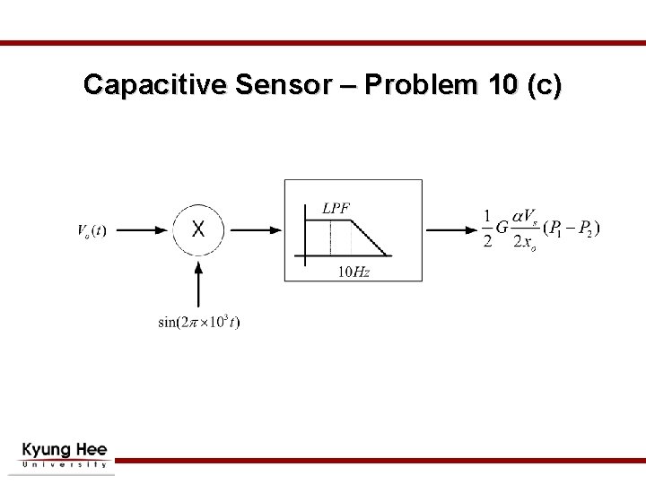 Capacitive Sensor – Problem 10 (c) 