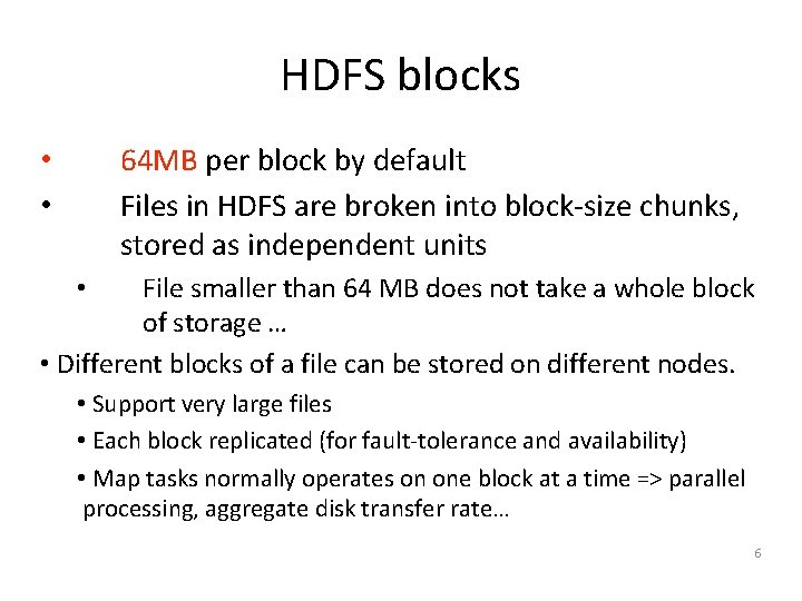 Hdfs Block Hadoop Distributed Filesystem IO Spring 2015 X Zhang